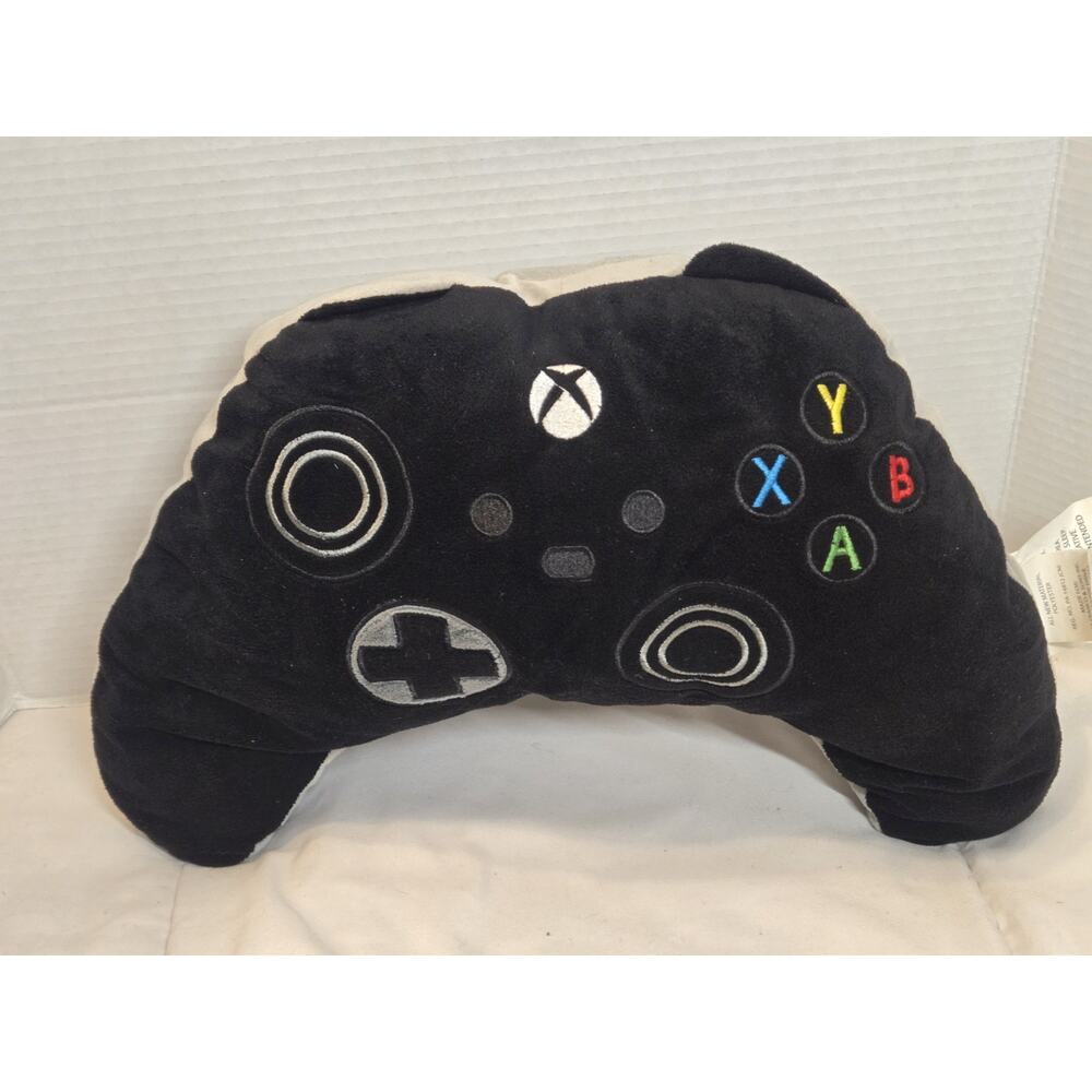 Microsoft XBox Controller Shaped Pillow Stuffed Animal Gamer Decor Retro Gift